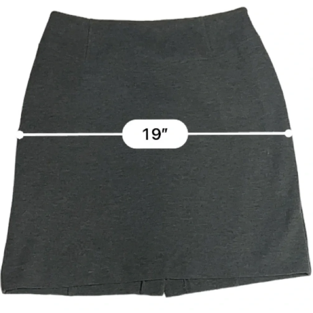 Michael Kors Gray Career Pencil Stretch Skirt Fully Lined With Slit Size 10‎